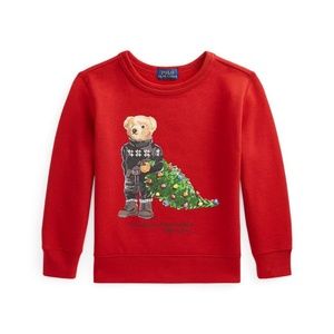 Boys Holiday Bear Fleece Sweatshirt